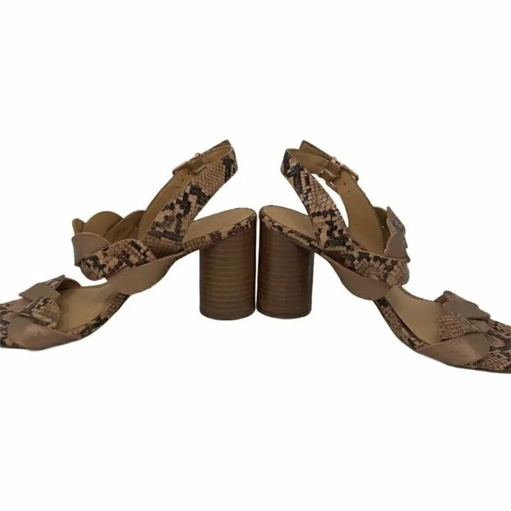 Crown Vintage Slingback Sandals Block Heels 10